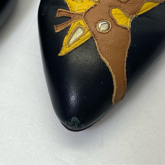 Jeffrey Campbell Womens Giraffe Flats Shoes Size 8.5M Leather Giraffe - Picture 11 of 12